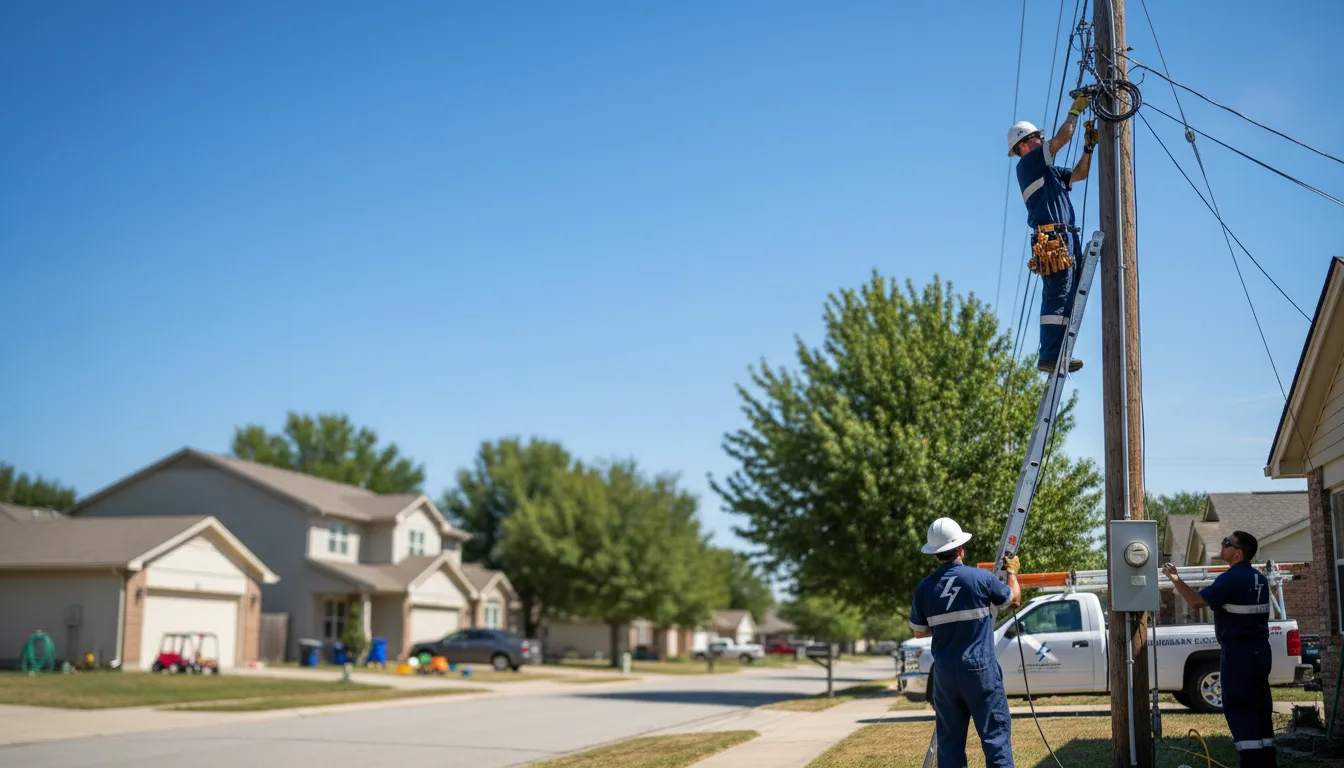 Residential electrician providing installation services in Bradley, ME